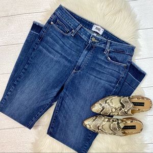 Paige Hoxton ankle jeans raw hem size 30